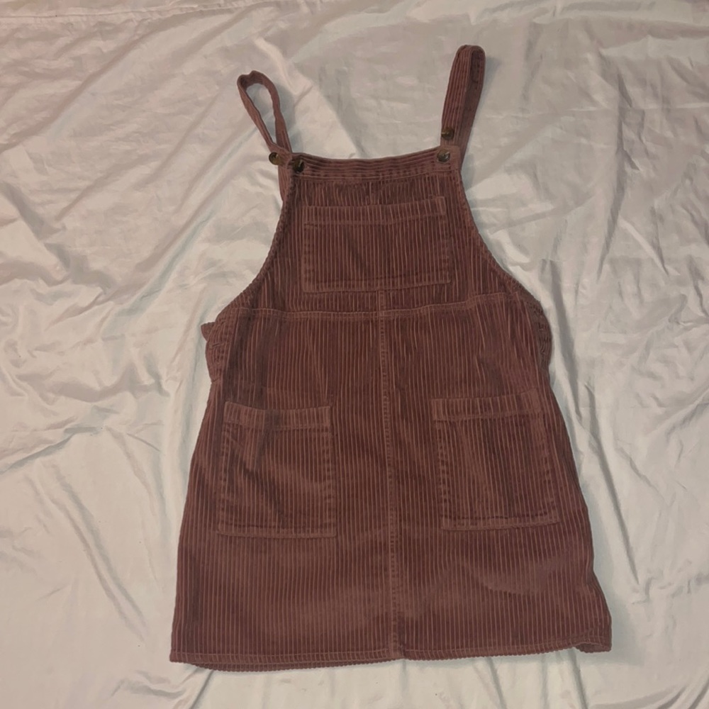 Velvet Dark Pink Overall Skirt